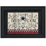 Bathroom 4 Black Framed Print Wall Art