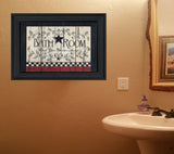 Bathroom 4 Black Framed Print Wall Art