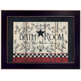 Bathroom 5 Black Framed Print Wall Art