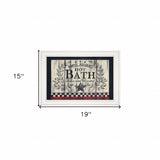 Hot Bath 13 White Framed Print Wall Art