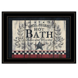 Hot Bath 14 Black Framed Print Wall Art