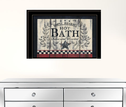 Hot Bath 14 Black Framed Print Wall Art