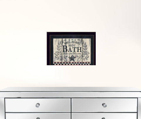 Hot Bath 15 Black Framed Print Wall Art