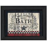 Hot Bath 2 Black Framed Print Wall Art