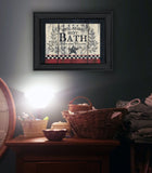 Hot Bath 2 Black Framed Print Wall Art