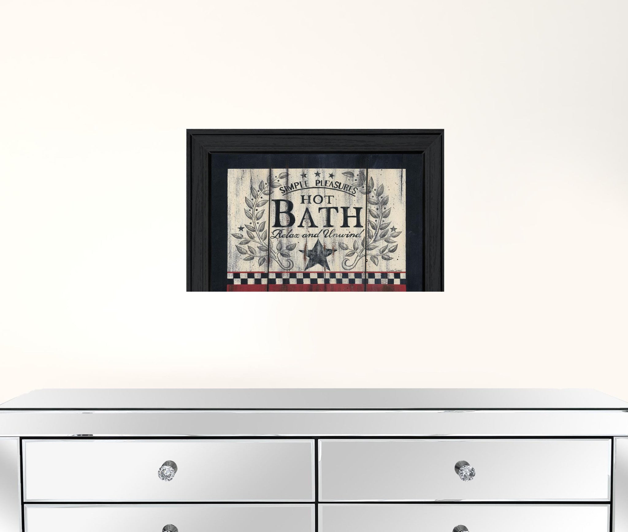 Hot Bath 2 Black Framed Print Wall Art