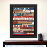 America Proud 1 Black Framed Print Wall Art