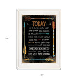 Today Is A Brand New Day 1 White Framed Print Wall Art