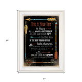 This Is Your Time 1 White Framed Print Wall Art