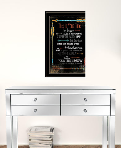 This Is Your Time 2 Black Framed Print Wall Art