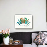 Dont Be A Crabby Pants White Framed Print Wall Art