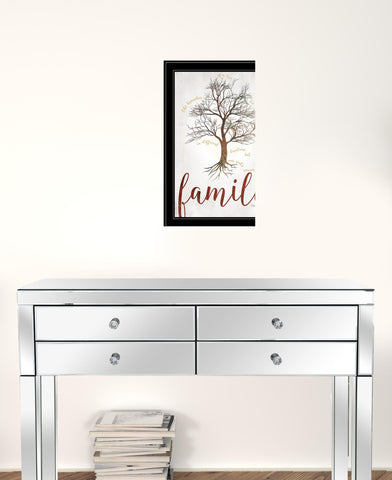 Family Tree 2 Black Framed Print Wall Art