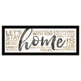 Home 4 Black Framed Print Wall Art