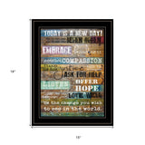 Today Is 2 Black Framed Print Wall Art