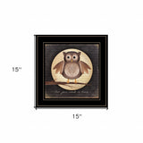 Owl You Need Is Love 2 Black Framed Print Wall Art