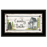 Country Bath 2 Black Framed Print Wall Art