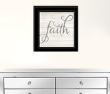 Simple Words Faith 2 Black Framed Print Wall Art