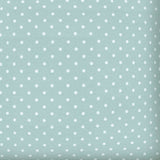 17" X 17" Seafoam And White Zippered Polka Dots Throw Indoor Outdoor Pillow