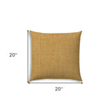 20" X 20" Brown Blown Seam Solid Color Throw Indoor Outdoor Pillow