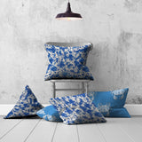 Set of 3 Blue Crab Indoor Outdoor Envelope Pillows