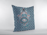 16” Slate Blue Hamsa Indoor Outdoor Throw Pillow