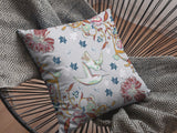 18" Gray Bird Zippered Indoor Outdoor Throw Pillow