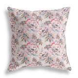 16” Lavender Pink Roses Indoor Outdoor Throw Pillow