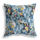 26" Blue Yellow Springtime Indoor Outdoor Throw Pillow