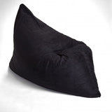 78" x 58" Black Sofa Sack Bean Bag Lounger