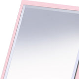 Pink Rectangle Makeup Shaving Tabletop Mirror