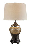 Glitzy Gold Bejeweled Table Lamp