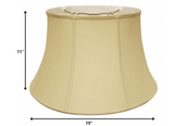 19" Pale Brown Drum Linen Lampshade