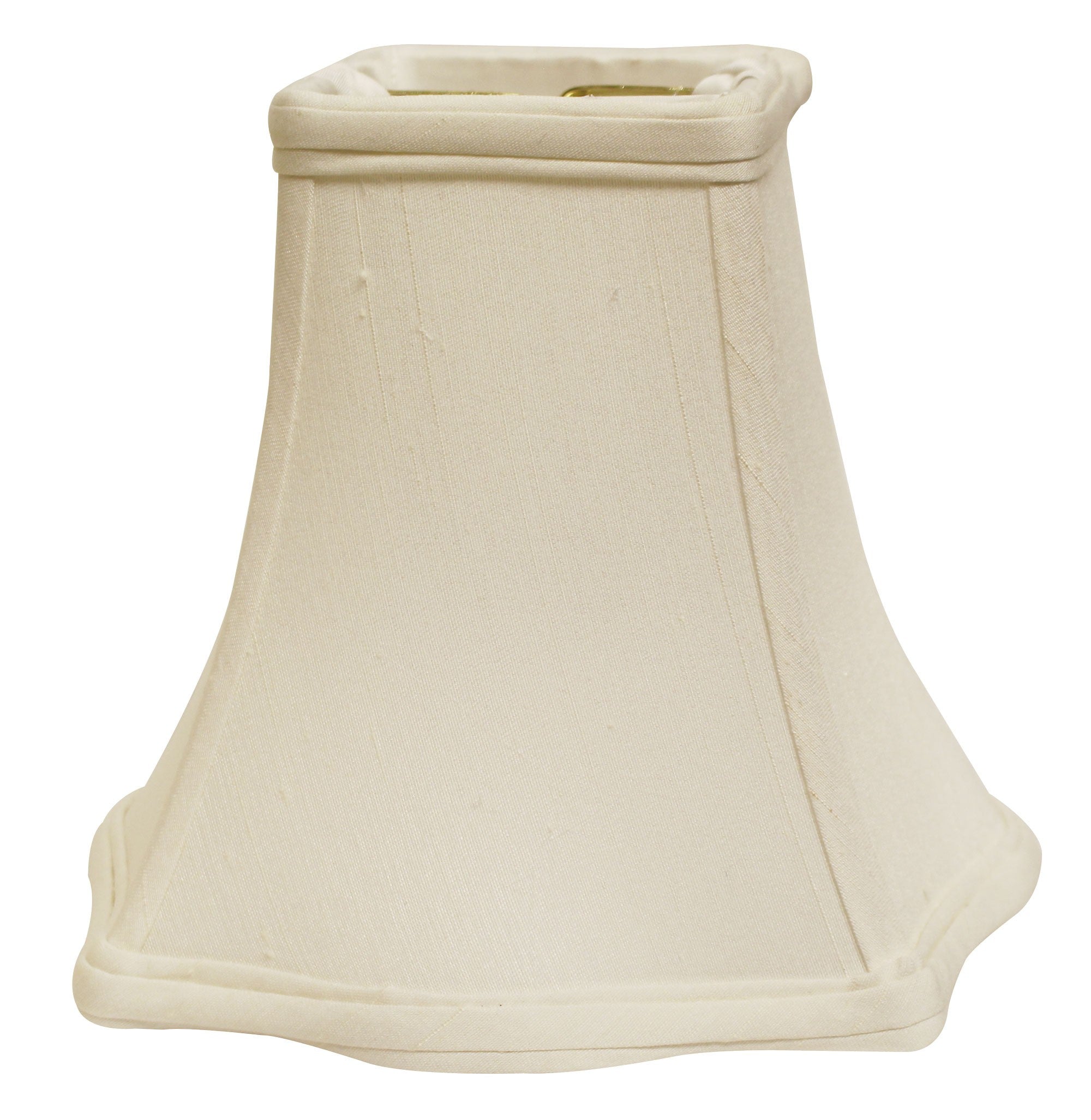 16" White Premium Square Monay Shantung Lampshade