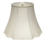 14" White Octagon Monay Shantung Lampshade