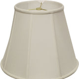 20" White Slanted Empire Monay Shantung Lampshade