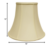 16" Ivory Premium Bell Monay Shantung Lampshade