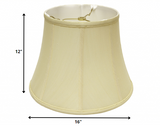 16" Antique White Altered Bell Monay Shantung Lampshade