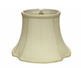 17" Ivory Reversed Oval Monay Shantung Lampshade