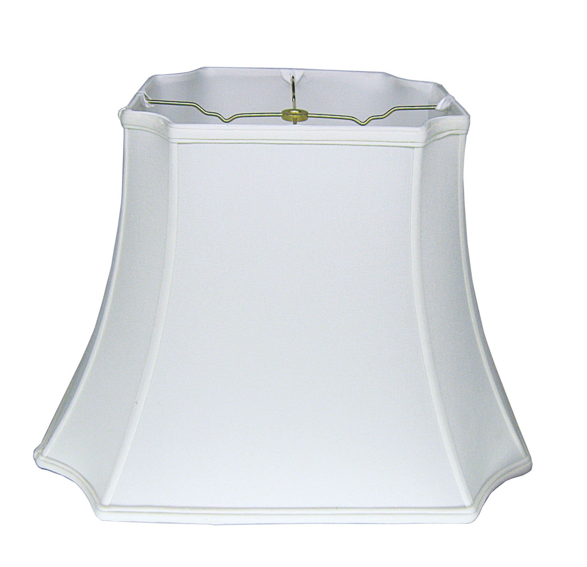 11" Snow Inverted Rectangle Shantung Lampshade