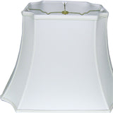 11" Snow Inverted Rectangle Shantung Lampshade