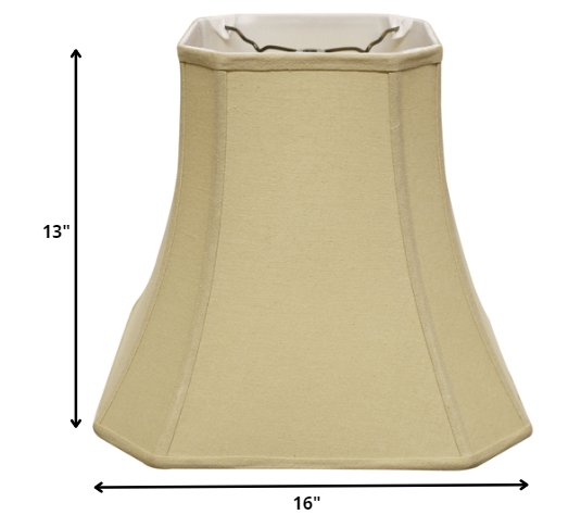 16" Inherent Slanted Square Bell Linen Lampshade