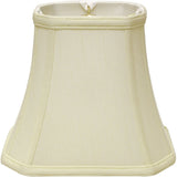 16" Ivory Slanted Rectangle Bell Monay Shantung Lampshade