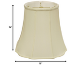 16" Ivory Premium Octagon Monay Shantung Lampshade