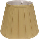 14" Primrose Slanted Crimped Box Shantung Lampshade