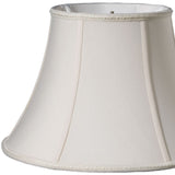 12" Cream Slanted Oval Paperback Shantung Lampshade