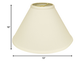 13" Ivory Deep Cone No Slub Lampshade