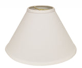 13" White Deep Cone No Slub Lampshade