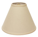 15" Parchment Biege Deep Cone Slanted Linen Lampshade