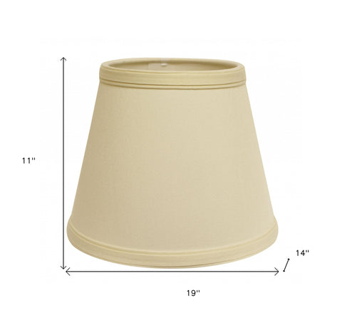 19" Ivory Empire Slanted No Slub Lampshade