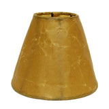 5" Brown Set of 6 Empire Slanted Chandelier Crinkle Oil Paper Lampshades